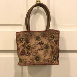 Shakeel’s Concepts satin jeweled small bag